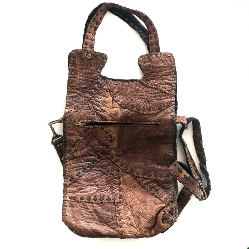 Leather Patchwork Cross Body Bag - image 4